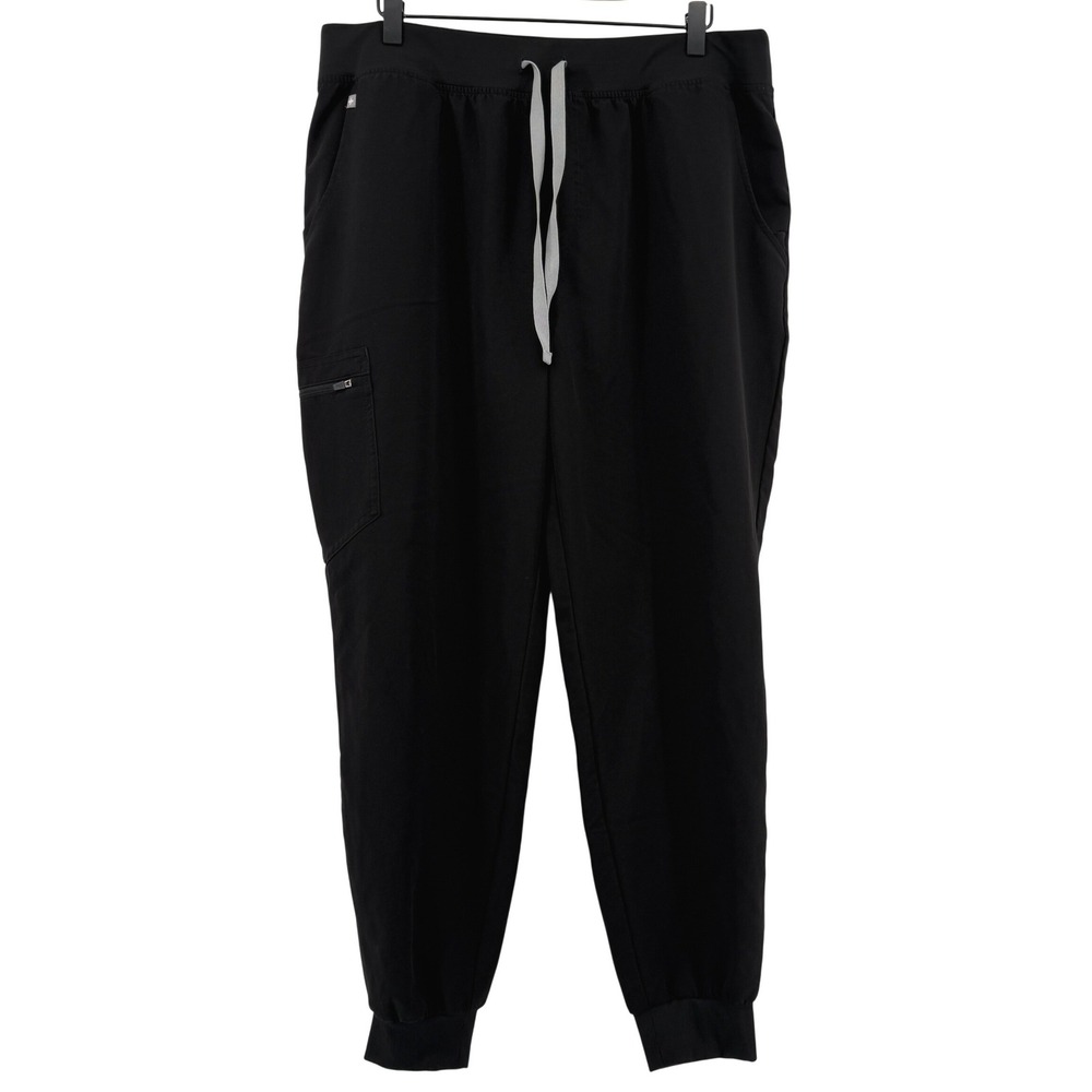 Figs Zamora Jogger Scrub Pants Black Women XXL Pockets RN MD RT Medical 1000208